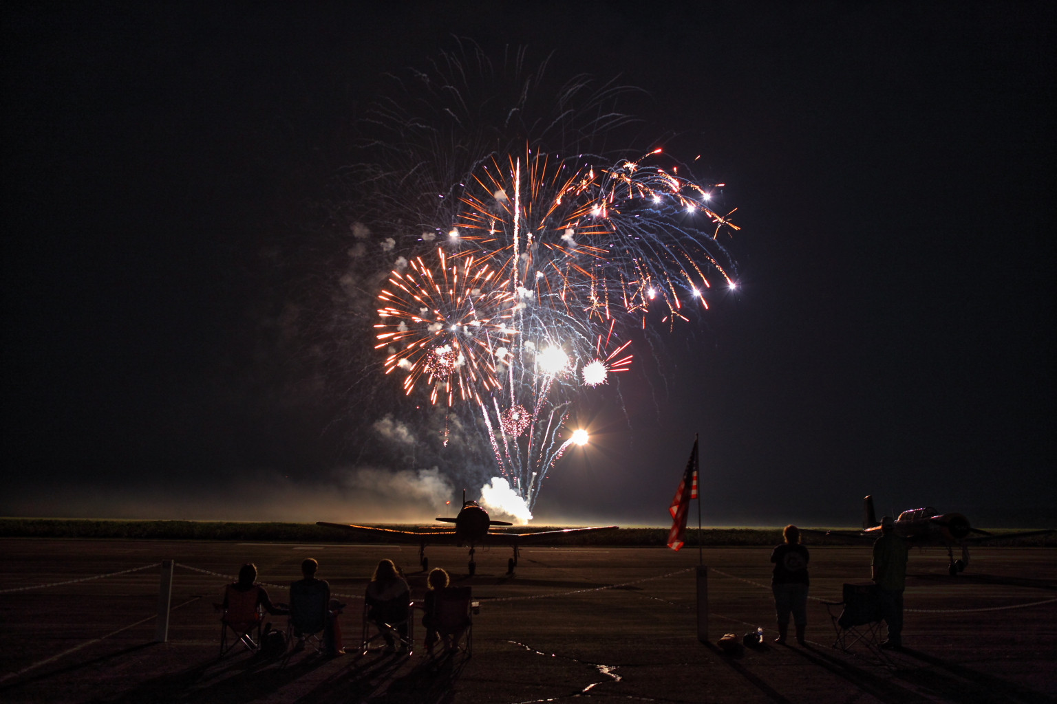 Airshow fireworks