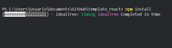 error al instalar node modules