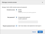 IAM Manage Console Access