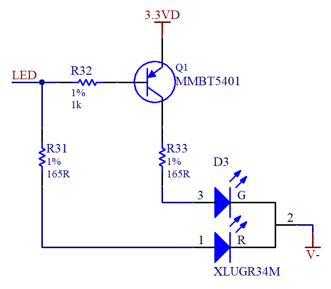 Pull-up and LED driver