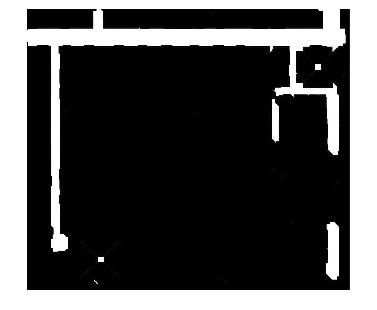 Output of the Erosion Using a 19x19 pixels Square Structure Element