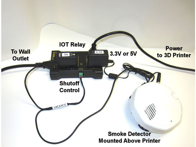 3D Printer Safety Shutdown - Smoke Detector - Photo