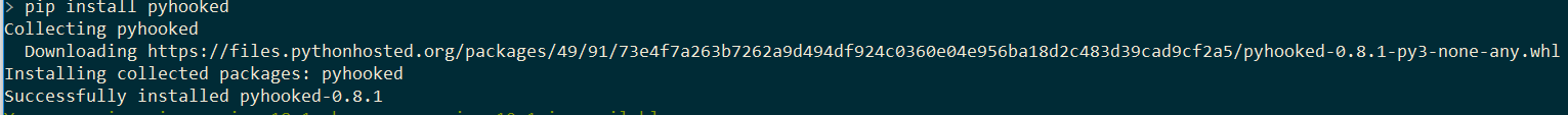 pip install pyhooked