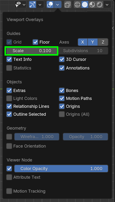 How to Enable Grid in User Ortho View in Blender