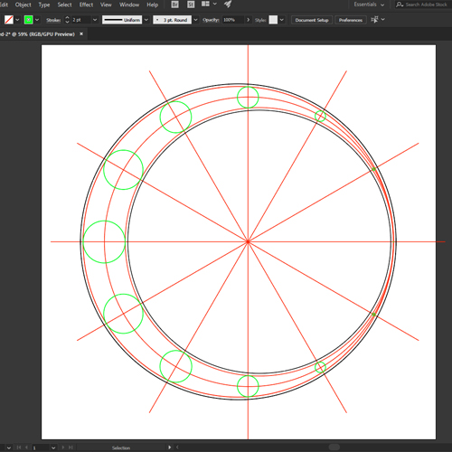 Step 5: create the inner circles