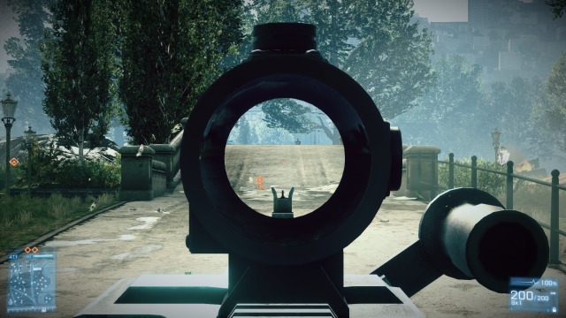 PK-A scope in Battlefield 3