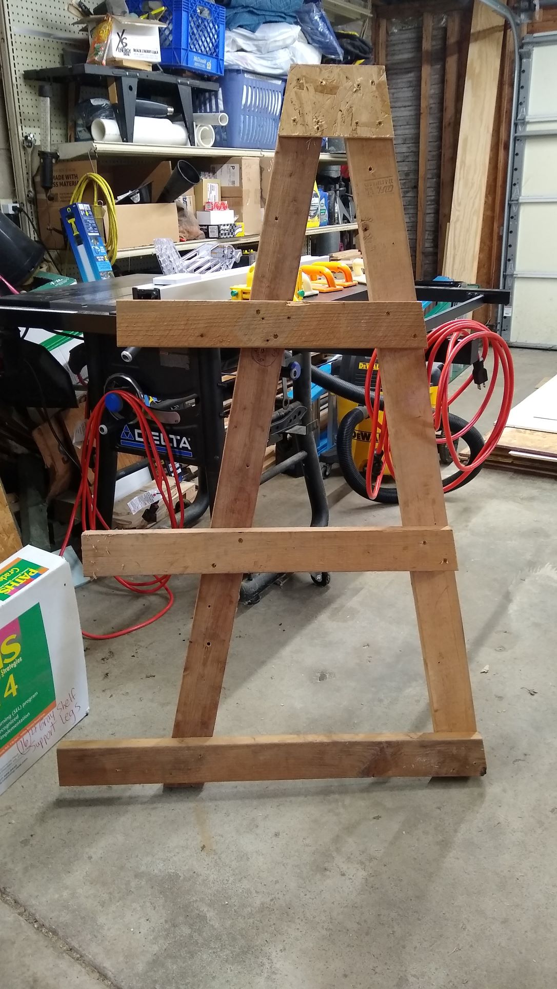 Lumber rack frame