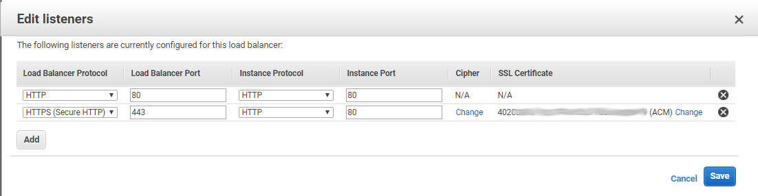 Load Balancer Listeners