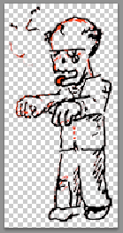 Transparent zombie