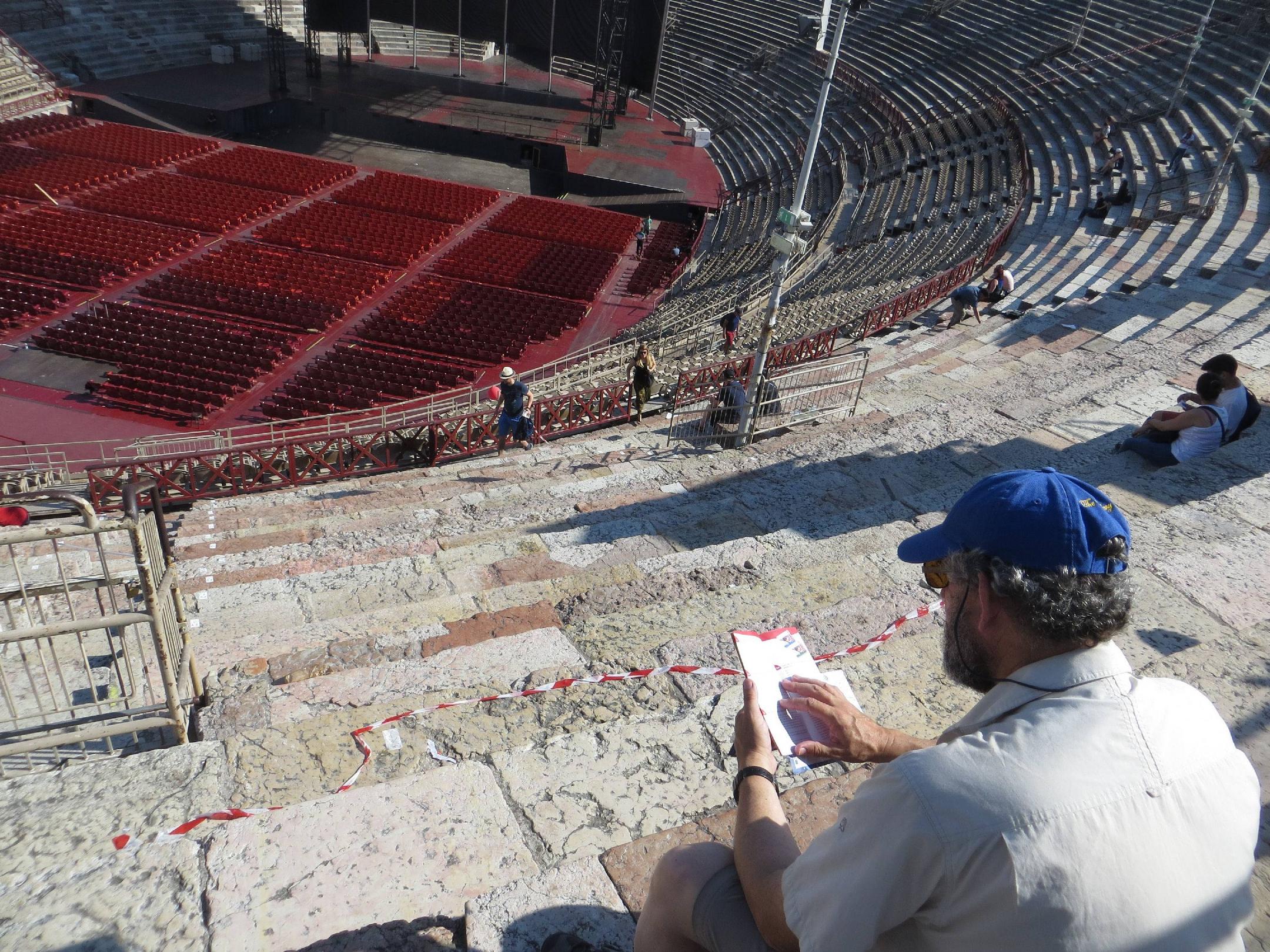 Arena of Verona, details of seating