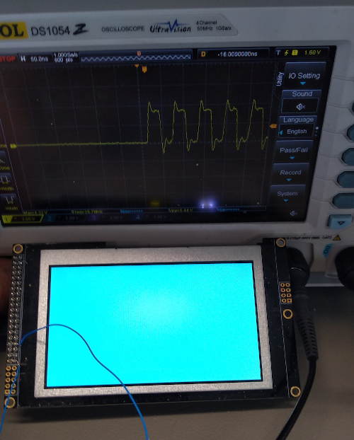 Osci display with 20 MHz setup