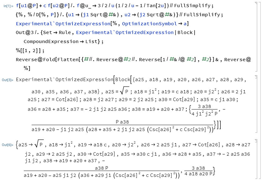 OptimizeExpression simplified