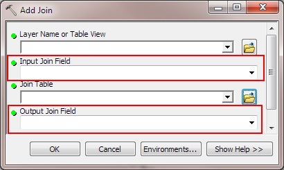 How to identify the "Input Join Field" and "Output Join Field"?