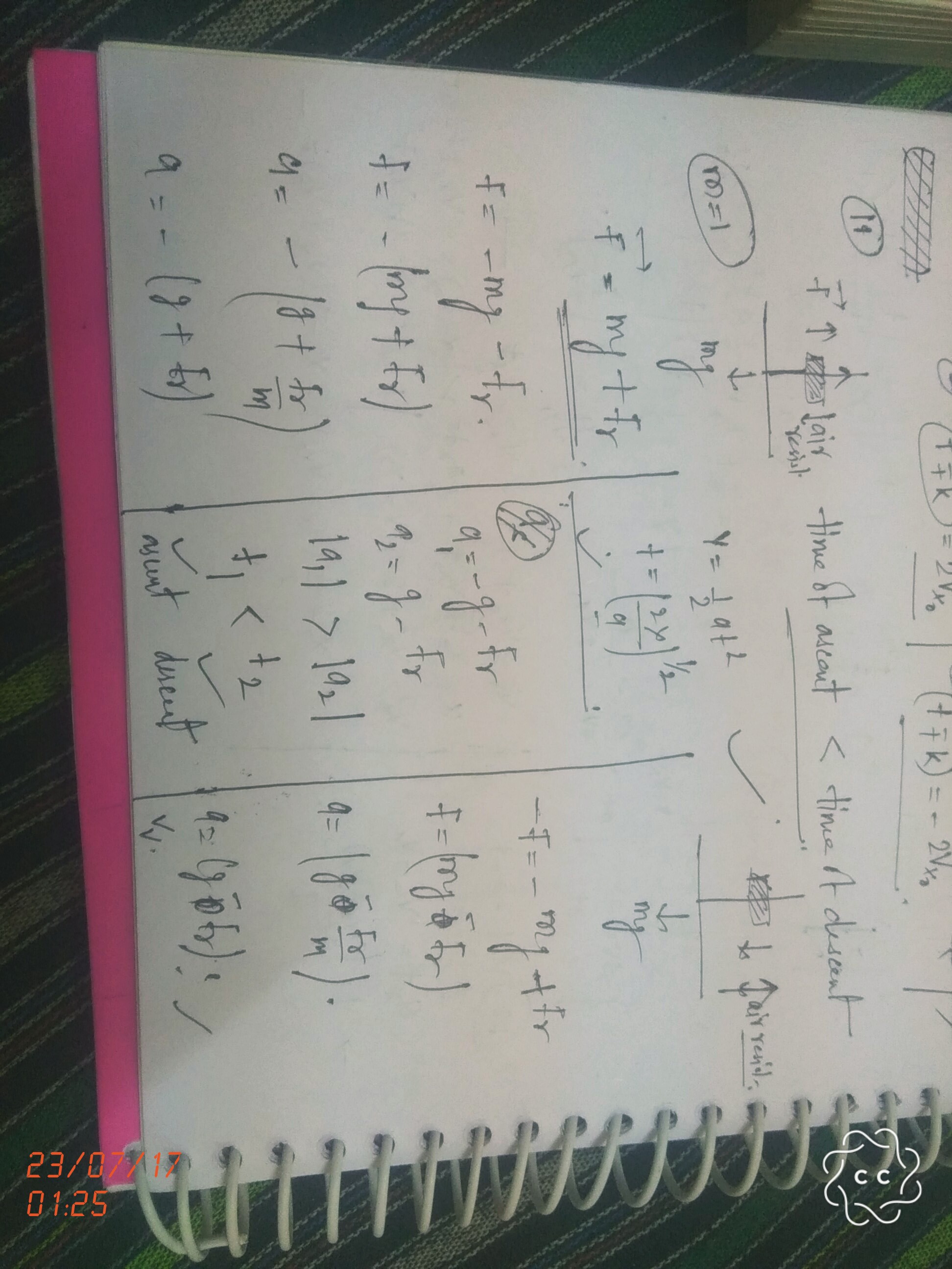  Here is the mathematical explanation with simple equations of motion. Any further suggestions is welcomed.