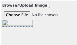 Image of missing file in contact/edit interface