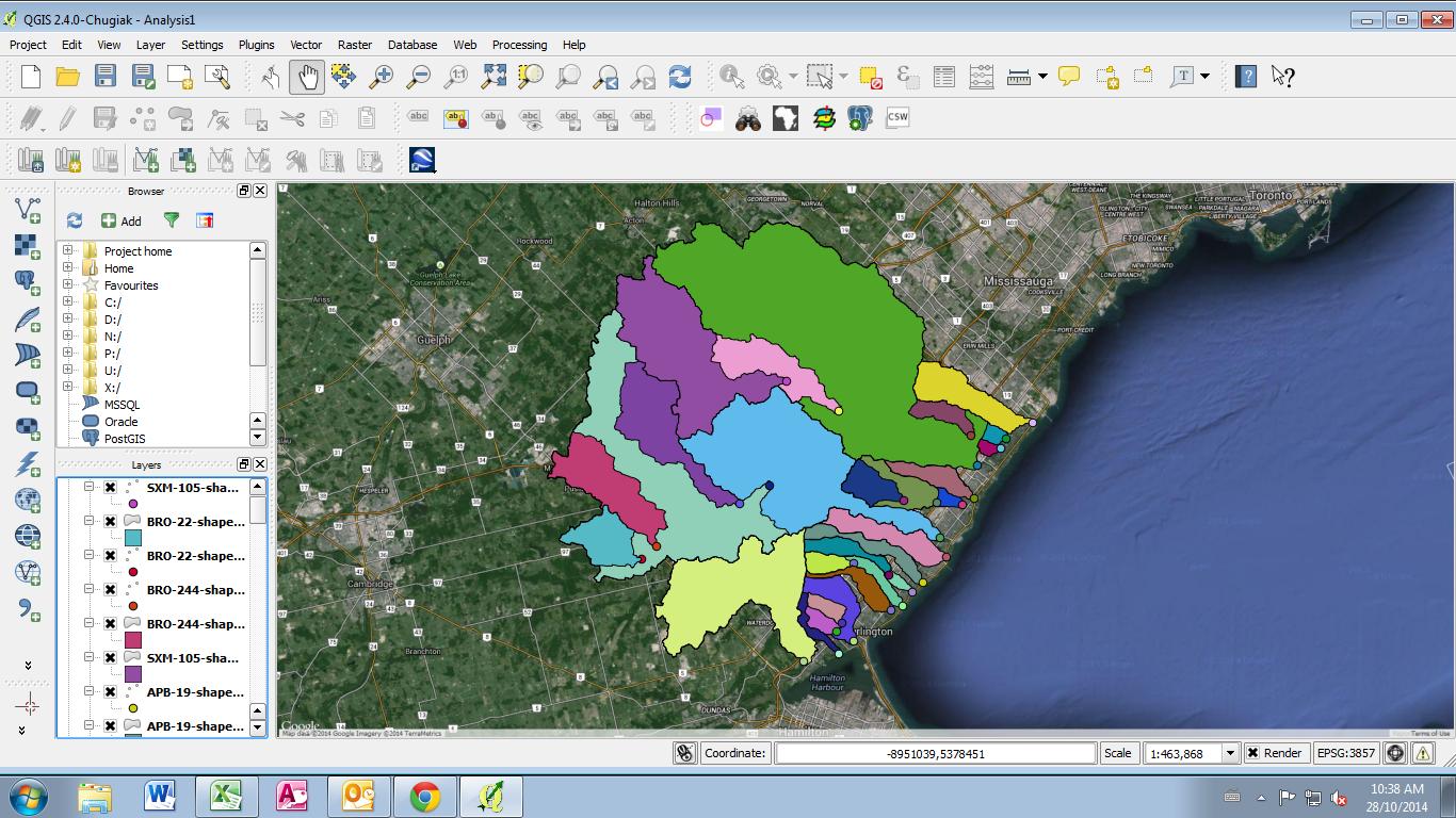 This is what the catchment areas look like