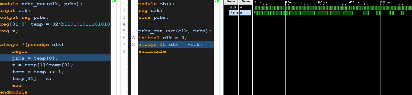 Output is reg but has blocking assignment to it