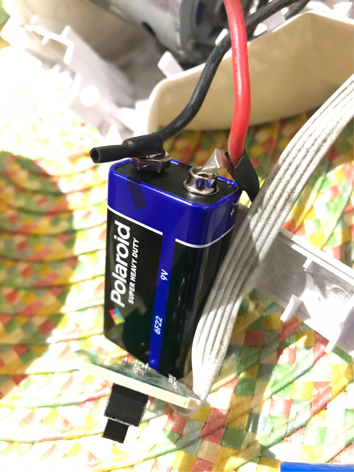 testing with 9v battery