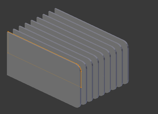 a plane with array, mirror, and solidify modifiers