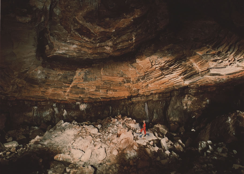 Rock cavities after nuclear explosion