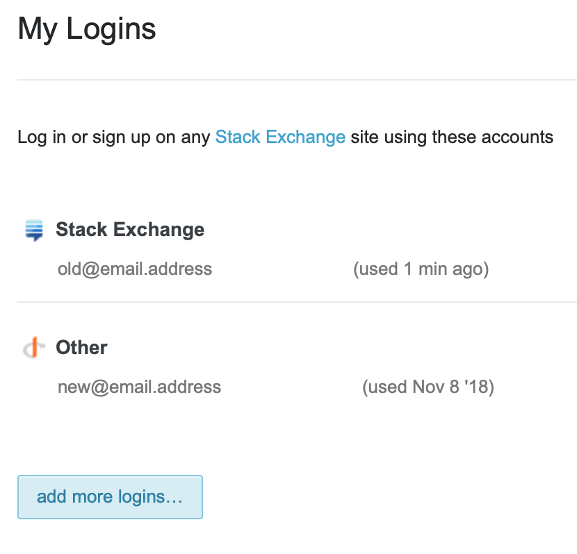 my logins