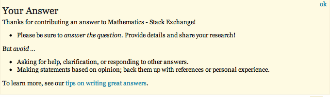 “Avoid asking for clarification to answers”