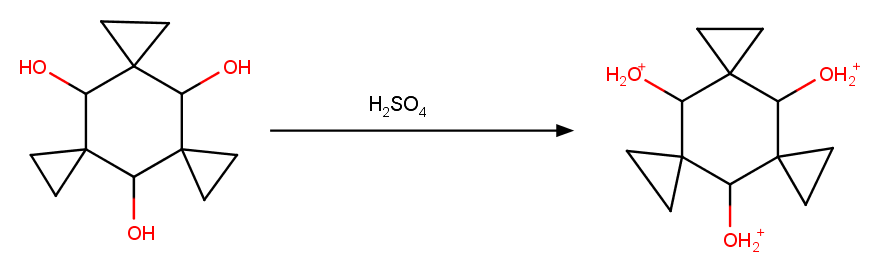 protonation of the OH groups