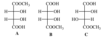 2,3‐dihydroxy‐4‐methoxy‐4‐oxobutanoic acid isomers