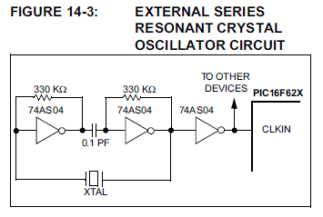 Serial crystal circuit