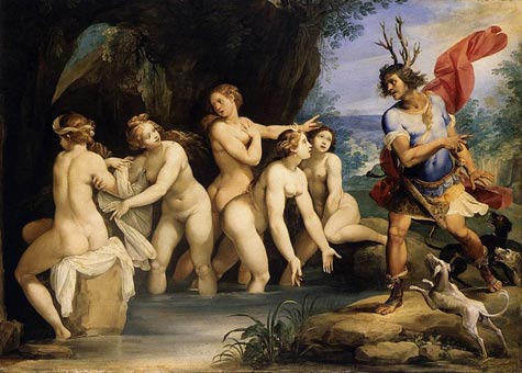 Diana bathing and Actaeon 