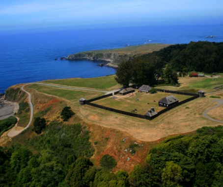 Aerial view of fort