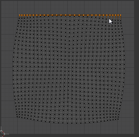 Animation showing the process of manually straightening UV edges