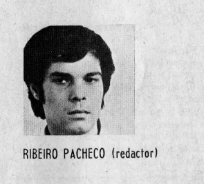 Photo of Ribeiro Pacheco in Tempo, no 16, Dec 1971