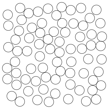 75 non-overlapping circles