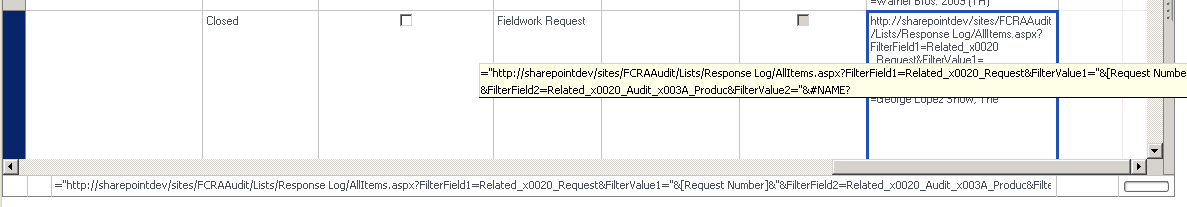 Problem with calculated field