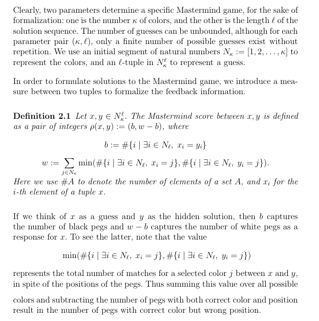 Extract from "Mastermind is NP-Complete"