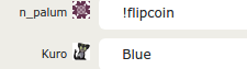 !flipcoin Kuro