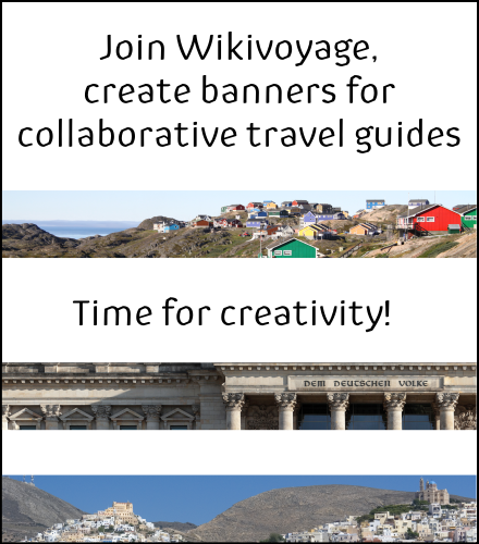 Join Wikivoyage and create banners