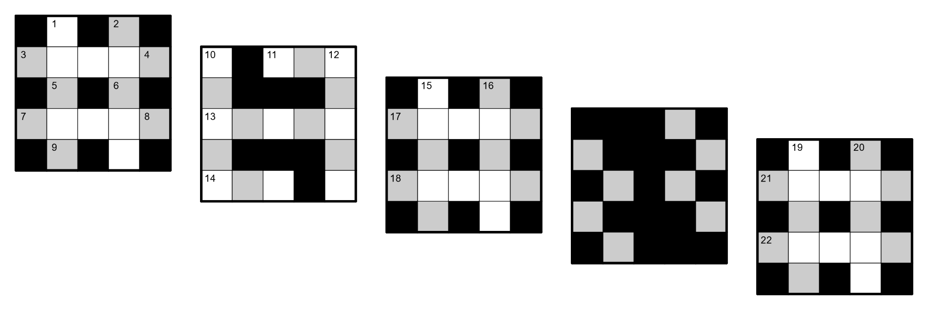 Empty crossword grid