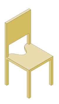 example wood chair