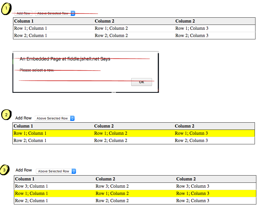 Suggested improvements to 'Add Row'