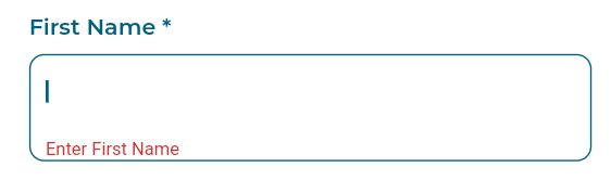 Quiero que el texto del validator este fuera del container y se actualice de la misma forma