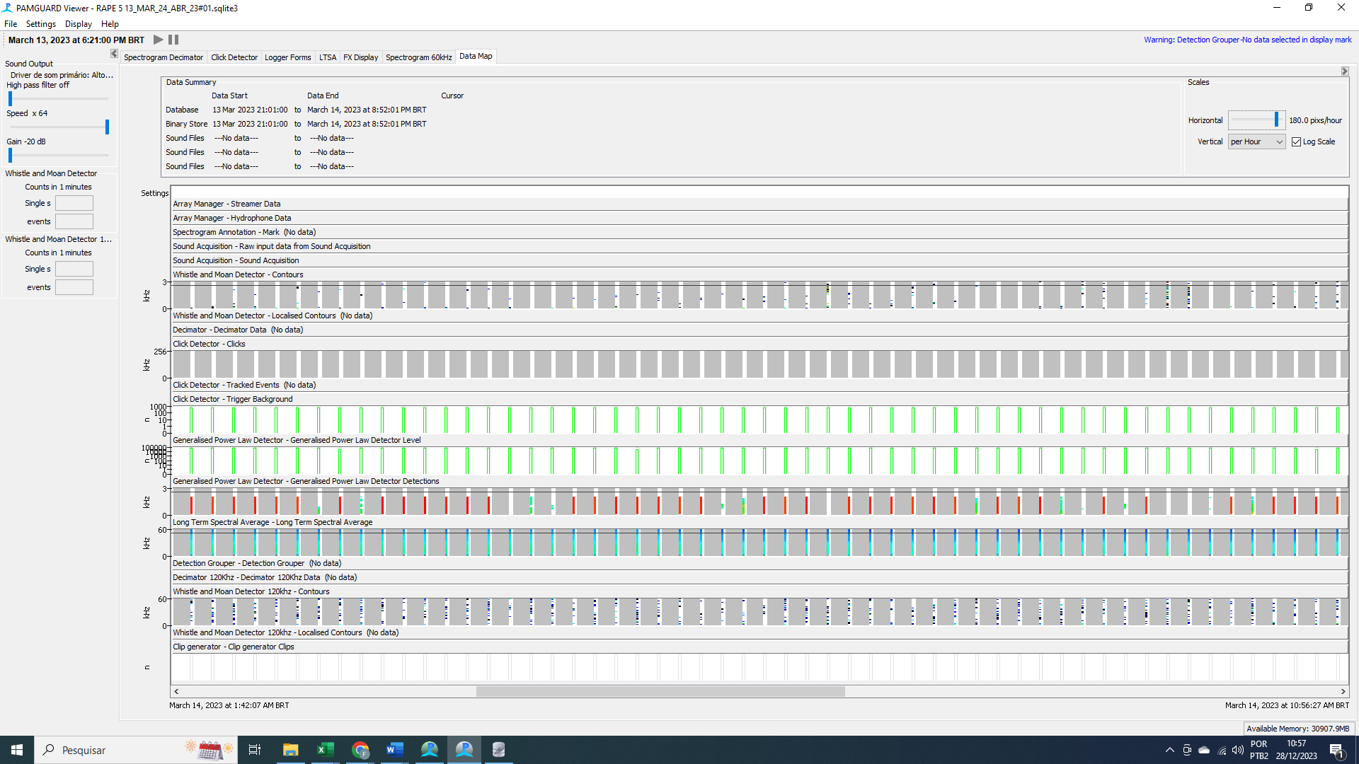 Print scr of DATAMAP-PAMGuard