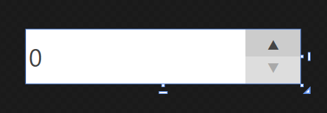 Imagem de um Flat NumericUpDown