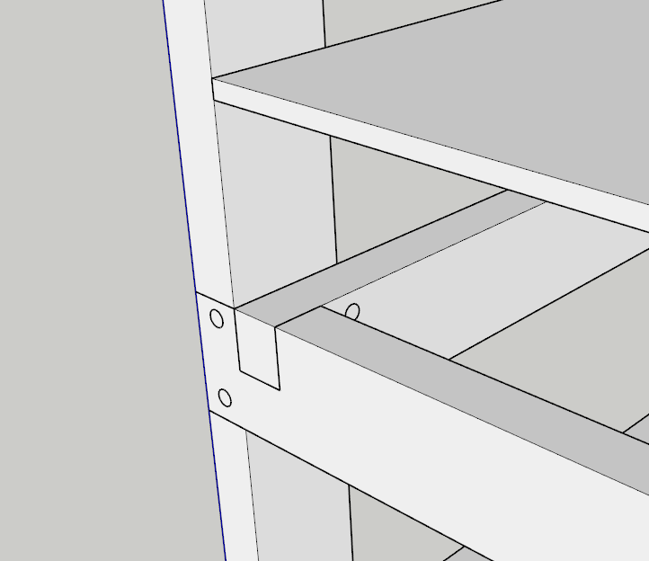 New shelf design using lapped joints