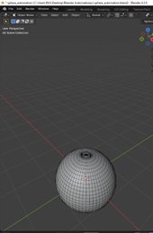 a simple sphere scene i created