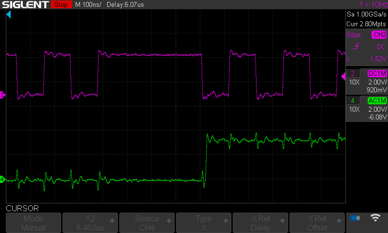 Oscilloscope 100 ns