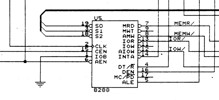 8288 bus controller of IBM PC XT