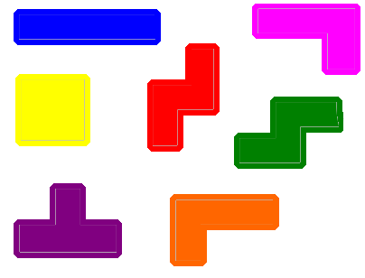 Tetris pieces