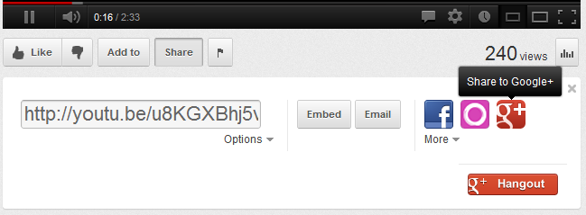 How to Share YouTube Videos online on Google+